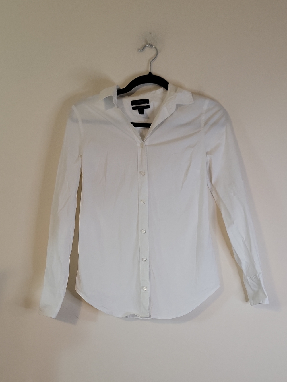 J. Crew White Slim Fit Long-Sleeve Dress Shirt NWOT
